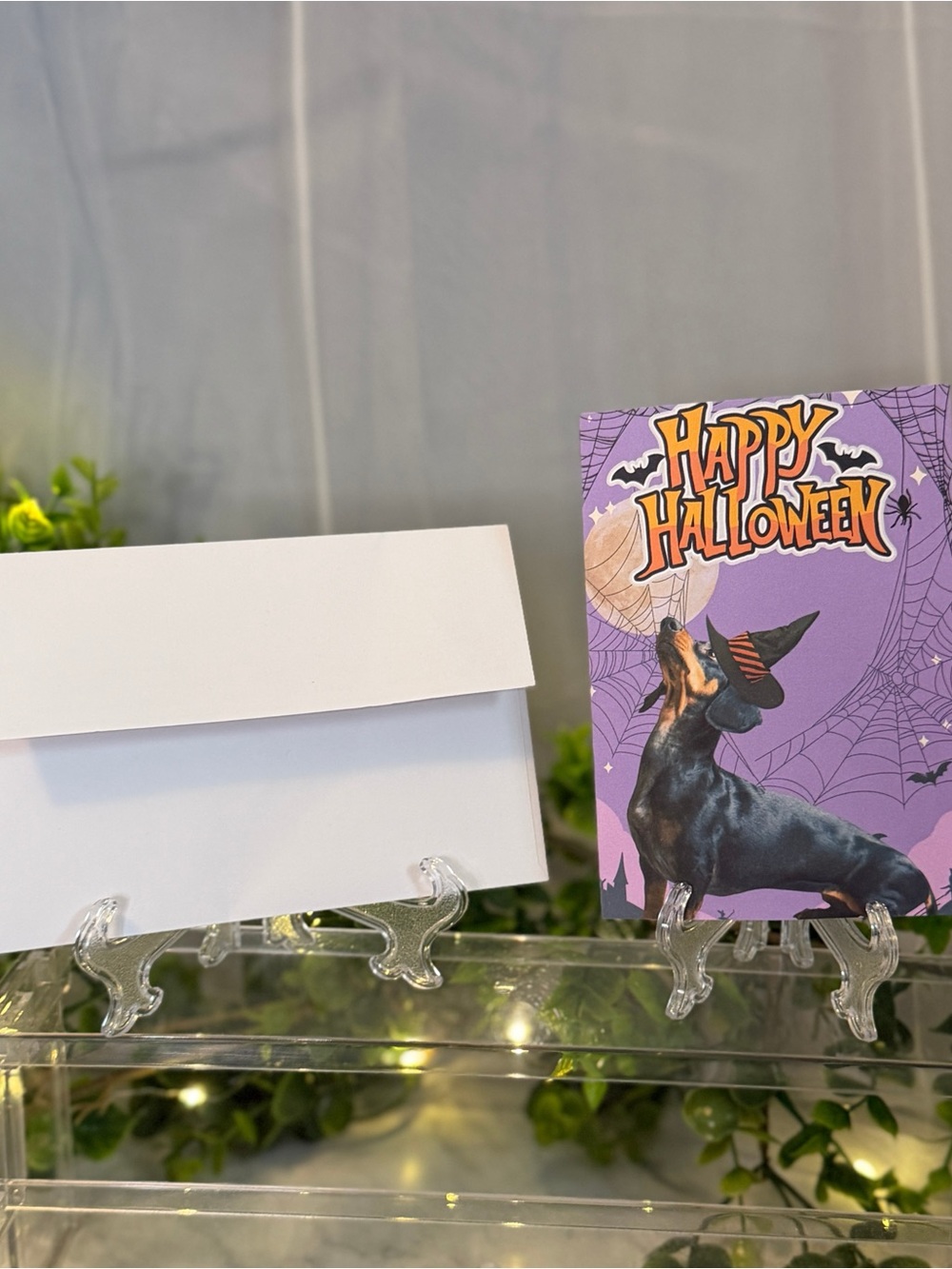 Happy Halloween Dachshund Greeting Cards 4x6 Blank Inside Set of 15